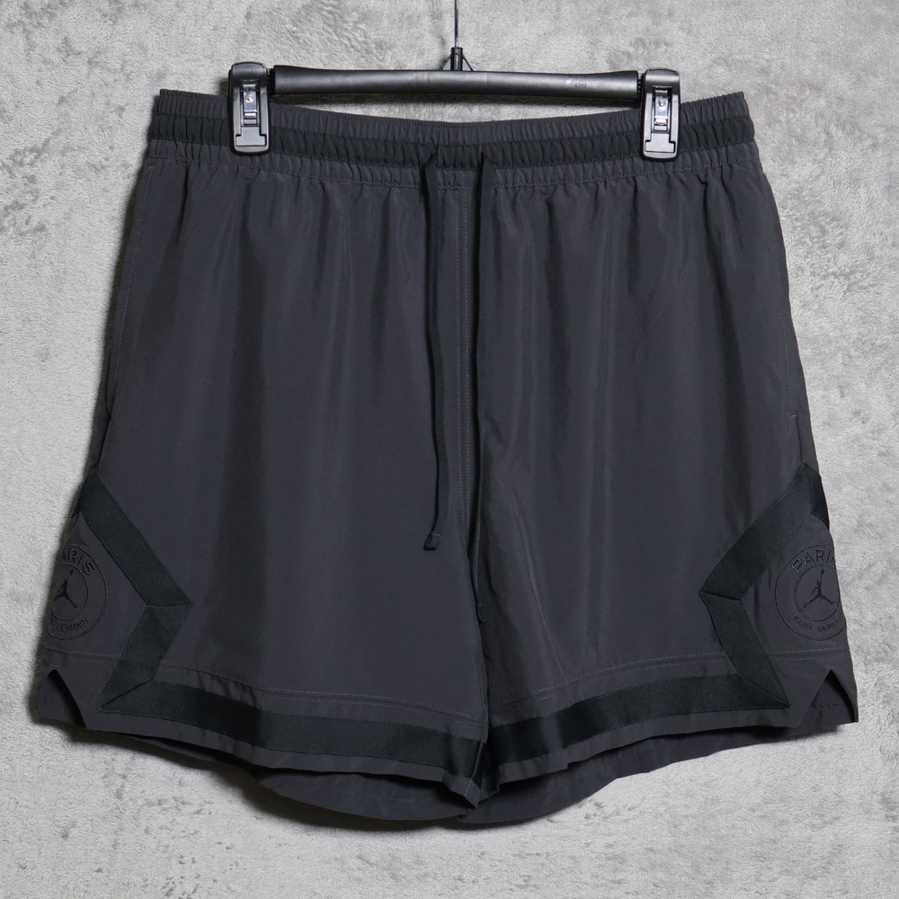 Jordan Diamond Shorts Mens Large Gray Dri-FIT PSG Paris Saint-Germain HV3432-060